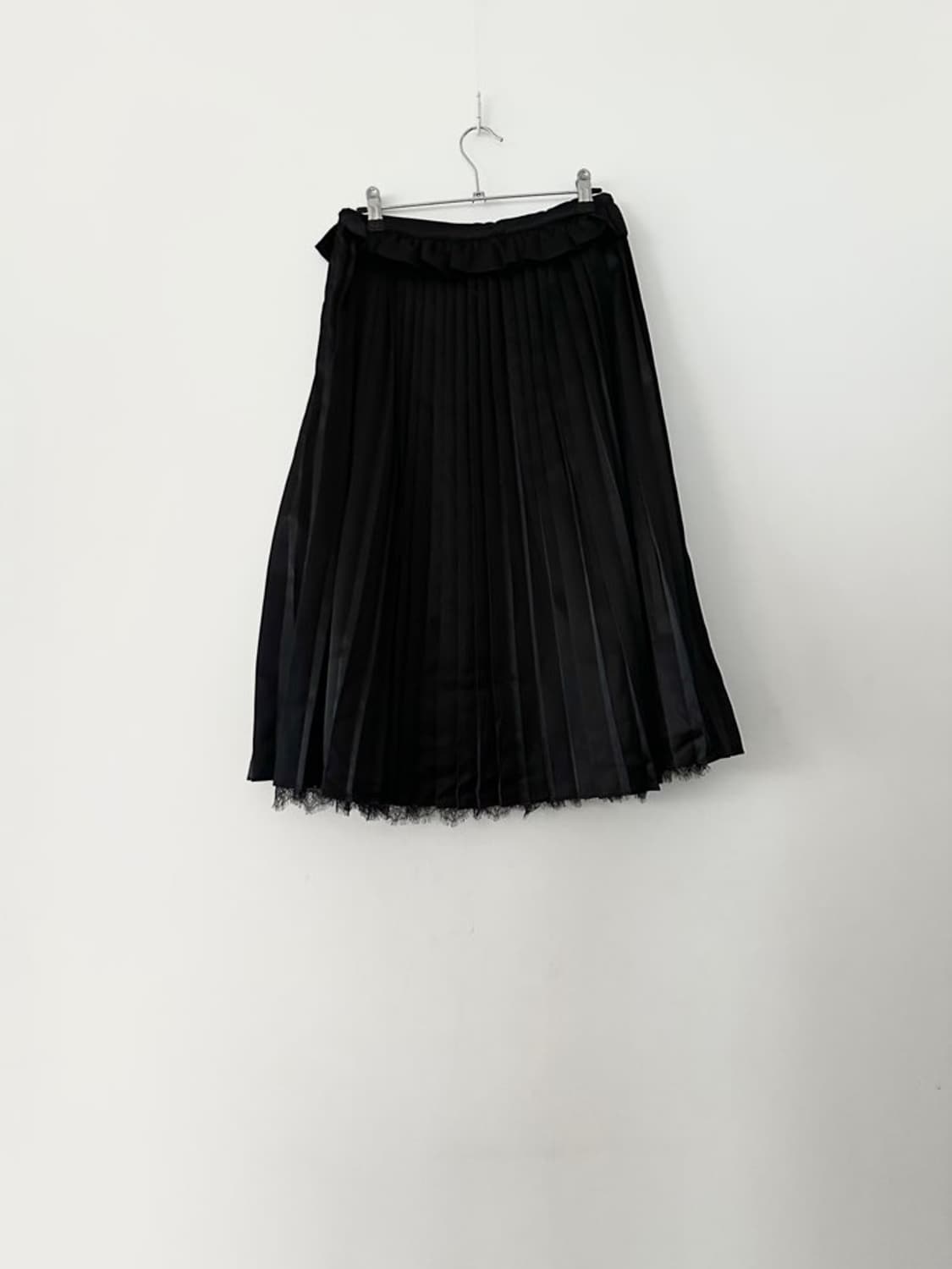 West wave long pleats skirt / black 상품이미지7
