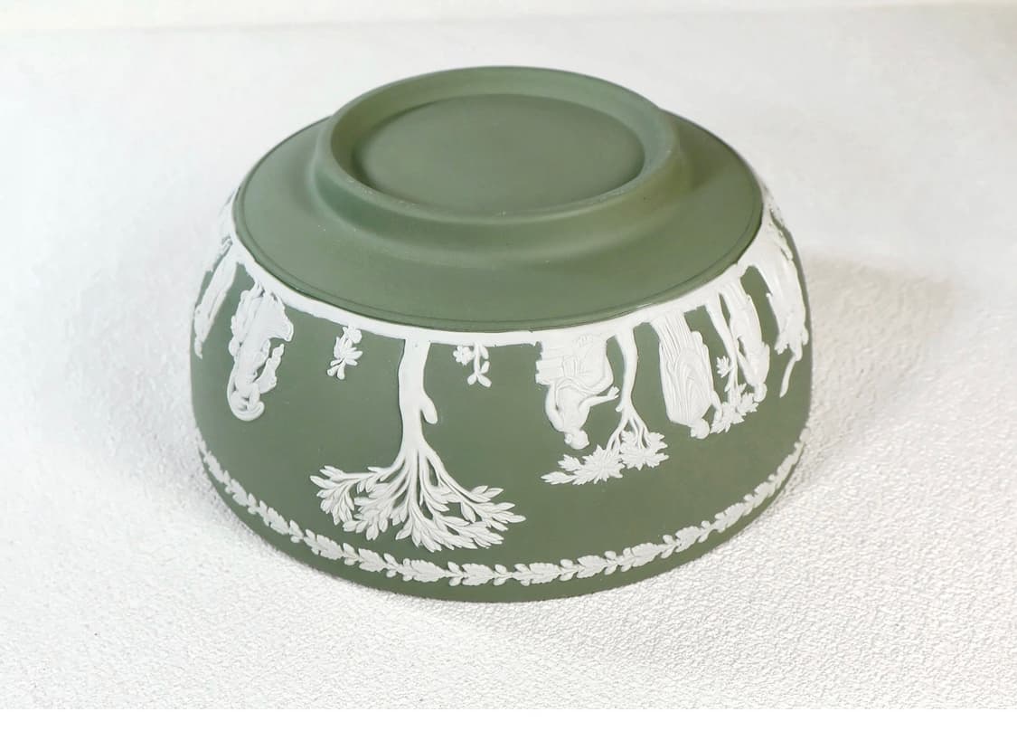 [영국엔틱] 웨지우드 제스퍼웨어 세이지그린 라지 서빙볼 장식소품 상품이미지5