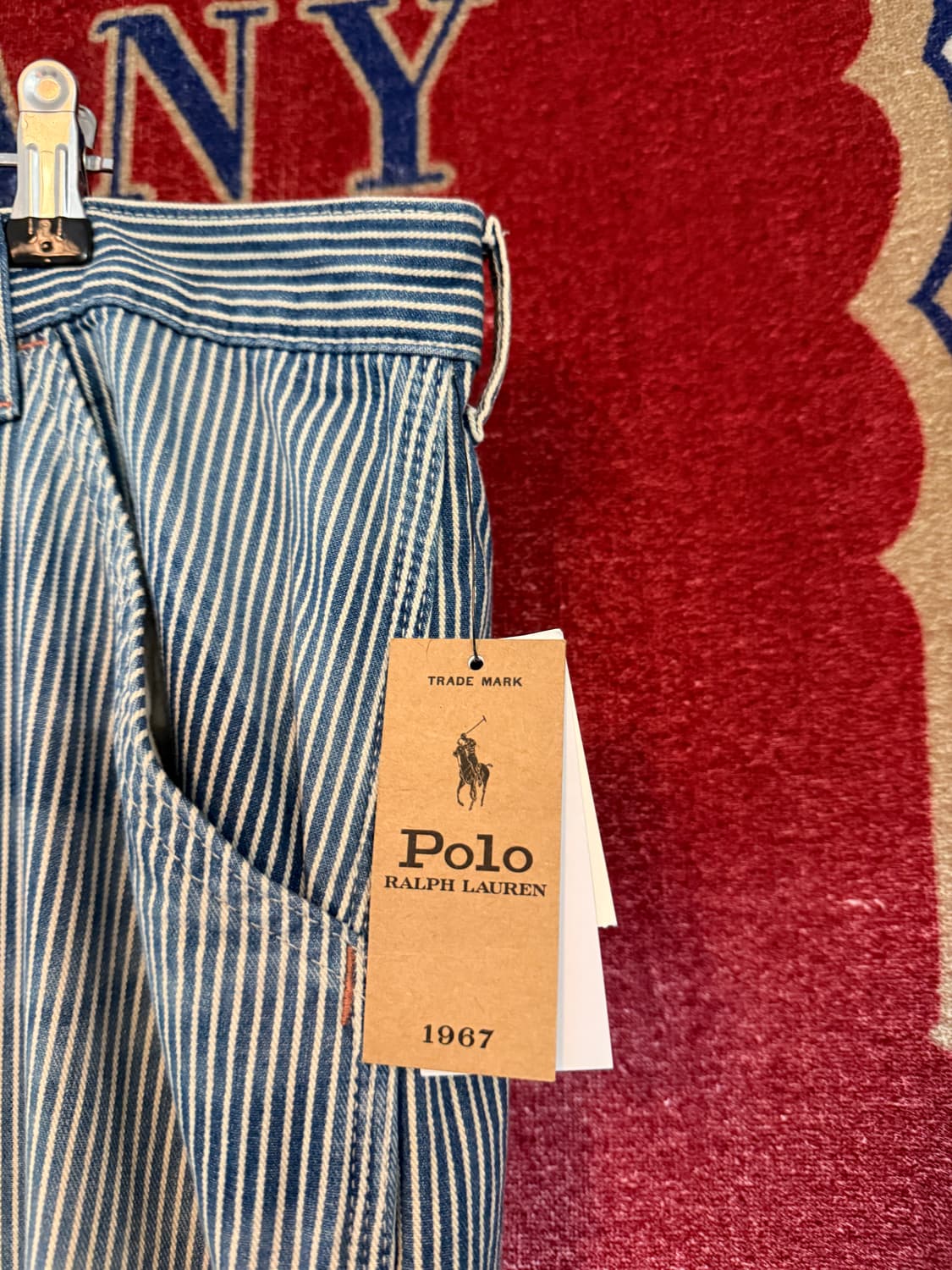 Polo Dungaree 히코리 스트라이프 팬츠 38/32 상품이미지3