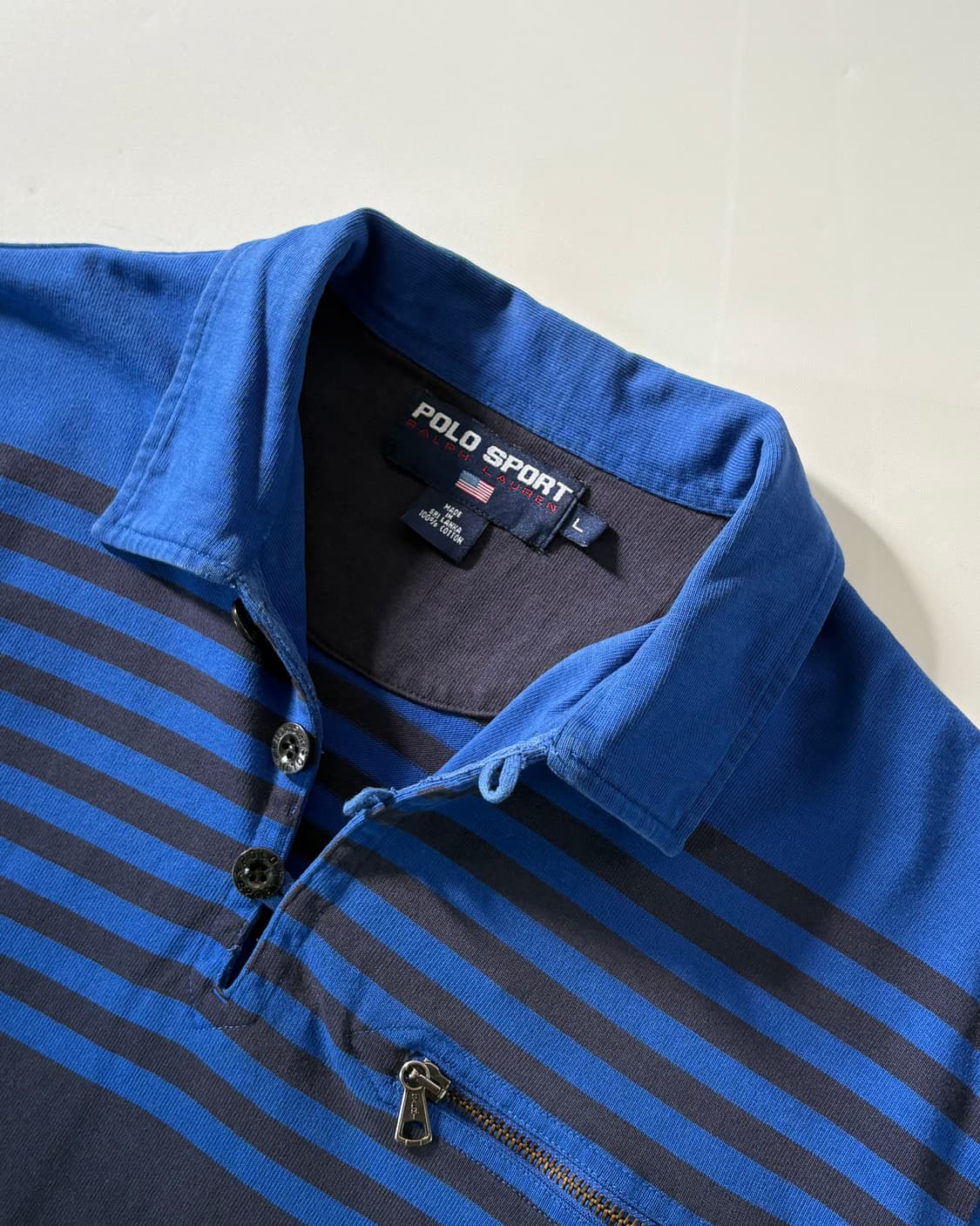 Polo 폴로 랄프로렌 스포츠 단가라 버튼 럭비 슬리브 상품이미지1