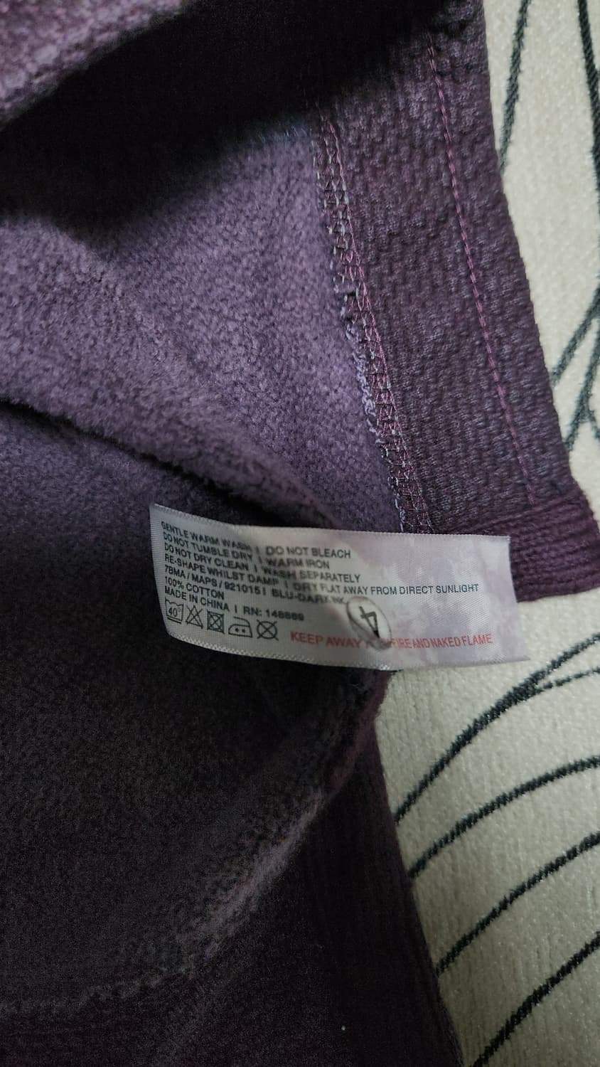 빈티지 FAT FACE 남성 하프넥 티셔츠 네이비 110 상품이미지7