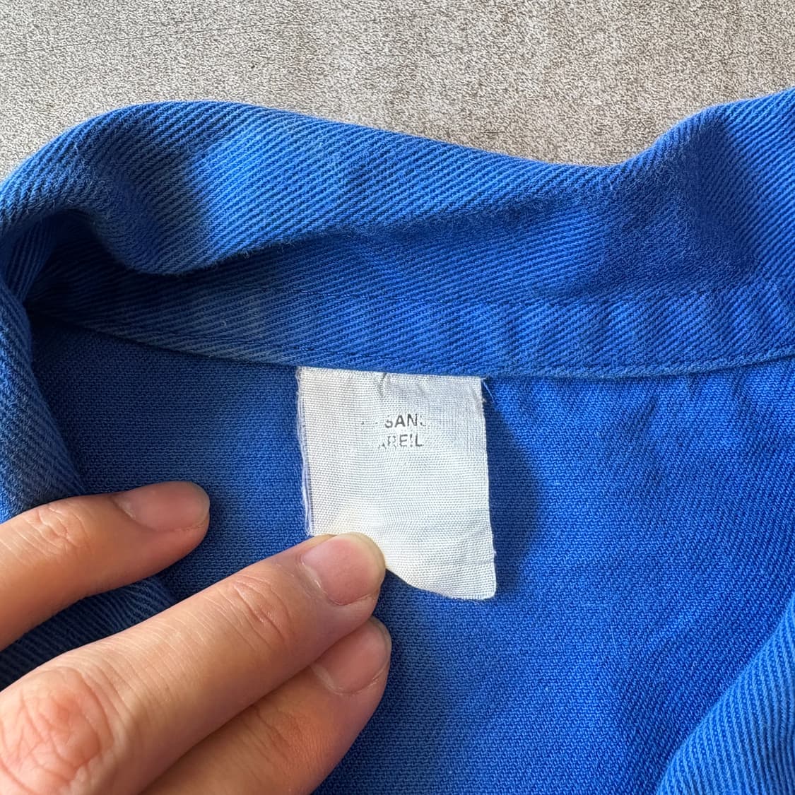 90년대 빈티지 프랑스 생산 프렌치 워크 트윌코튼 자켓 상품이미지5