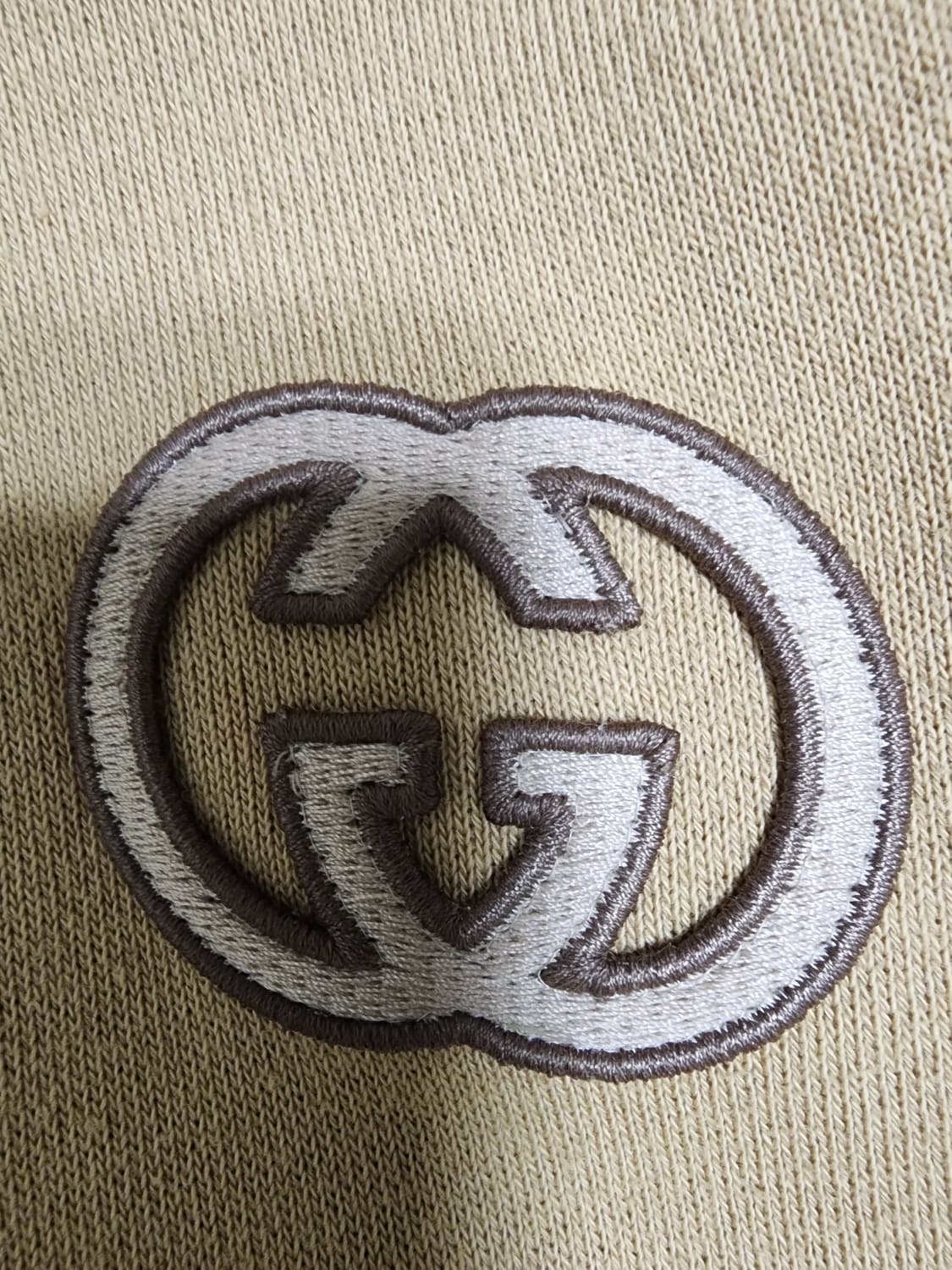 구찌 인터로킹 G 패치 후드티 베이지 XXL 105-110사이즈 상품이미지3