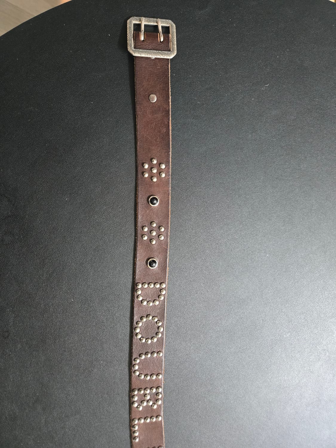 RRL 스터디드 로고 레더 벨트 상품이미지7