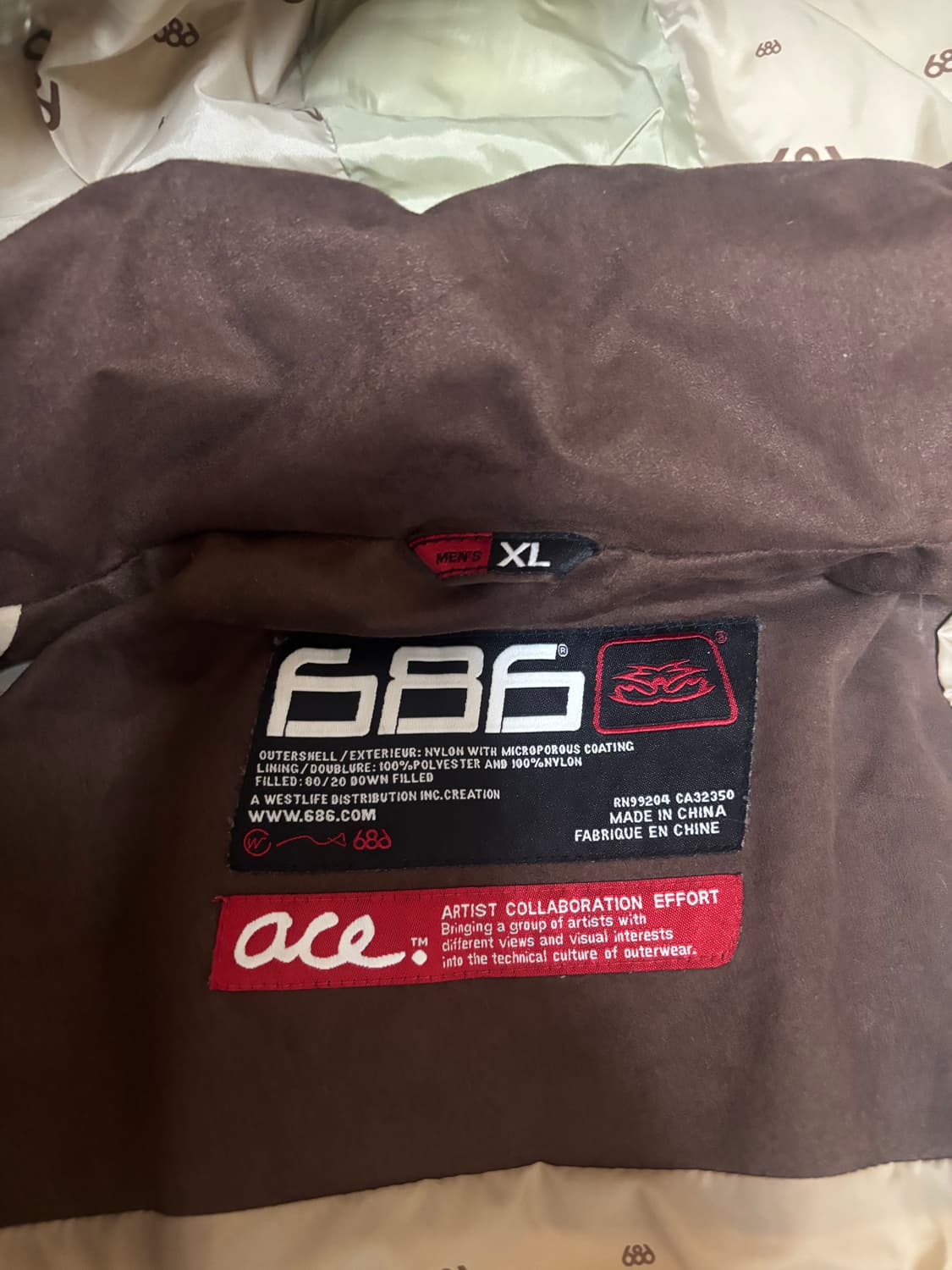 686 브라운 보드복 (패딩) 입니당! 상품이미지4