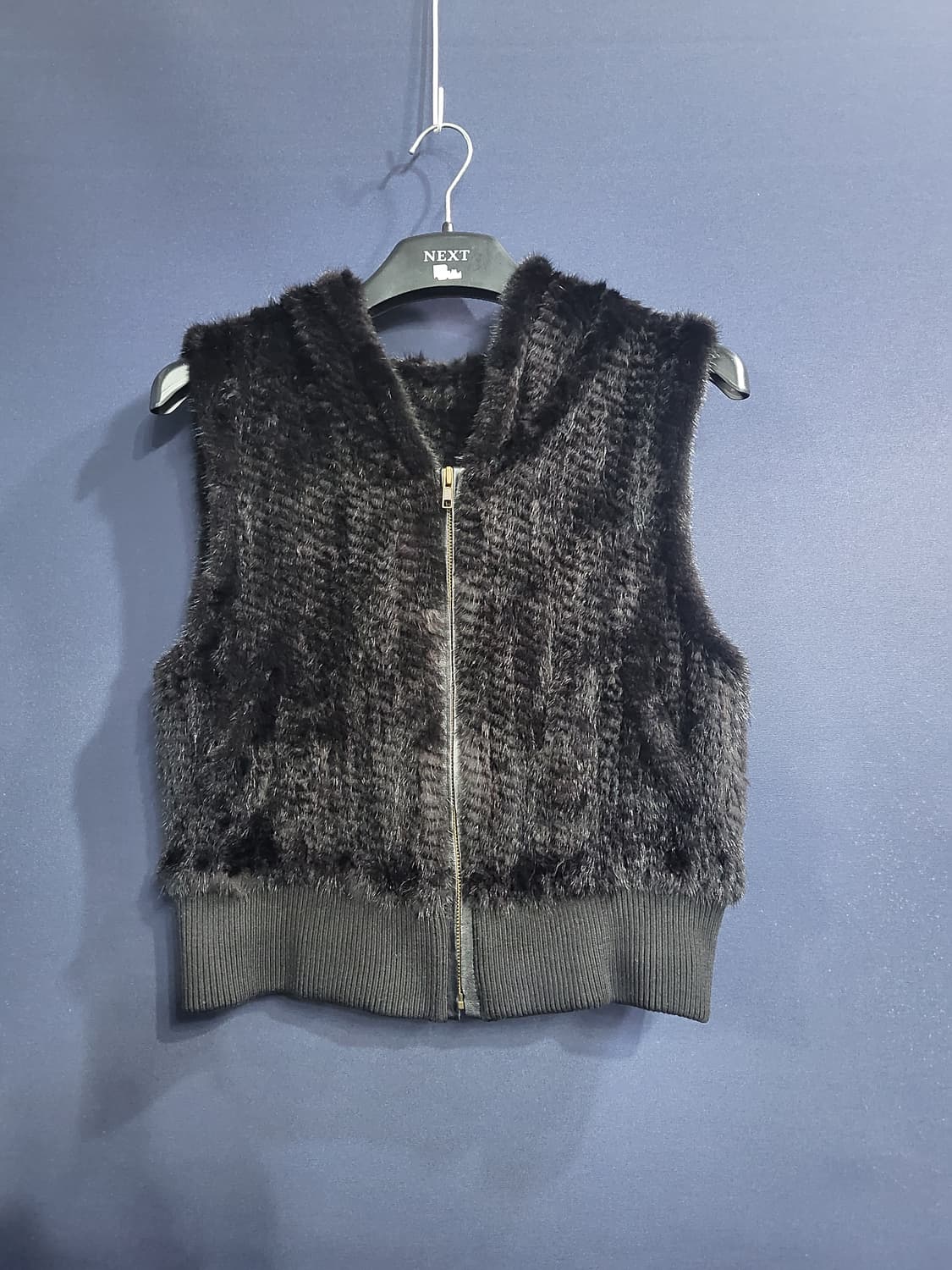 밍크 후드베스트 상품이미지1