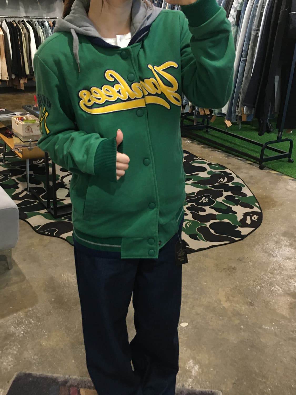 MLB 뉴욕 양키즈 후드 바시티 자켓  상품이미지2