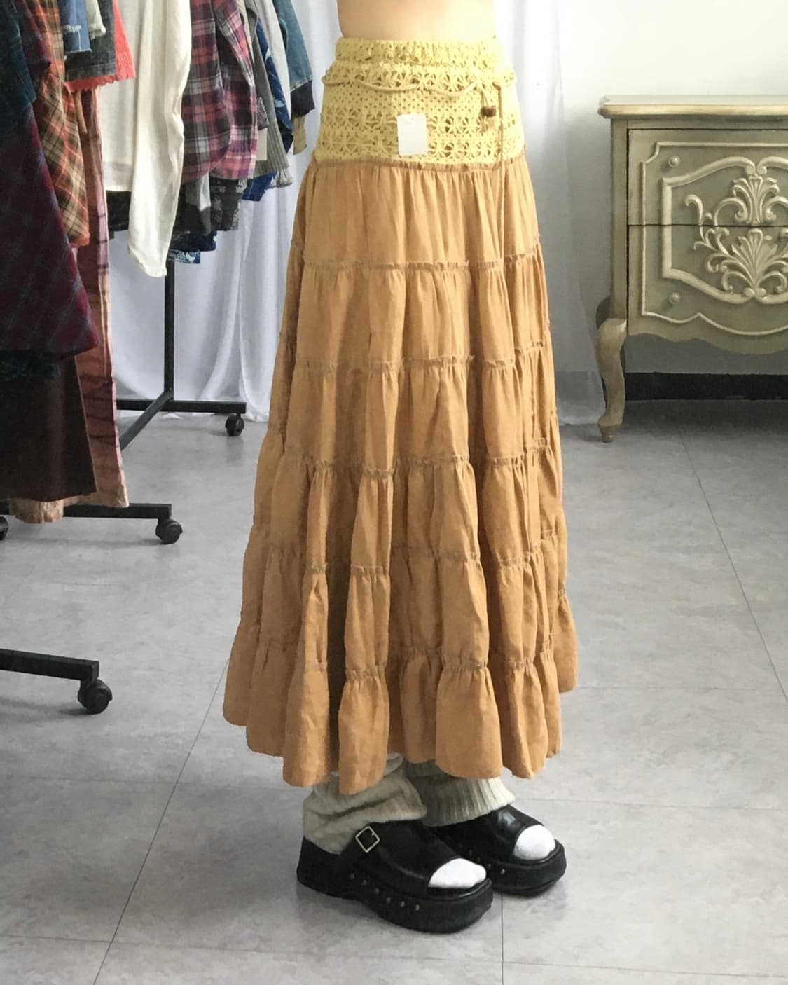 Crochet point layer skirt 상품이미지6