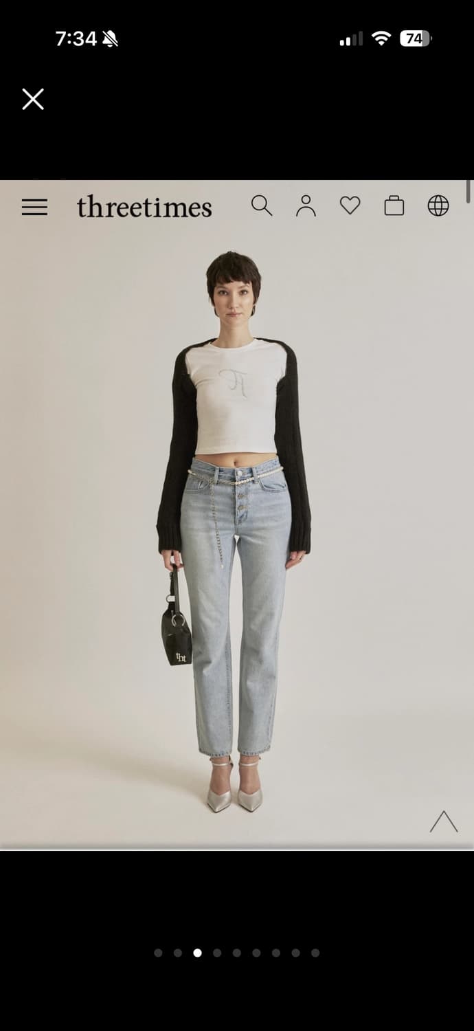 새상품) 쓰리타임즈 쥬얼티 화이트 s 상품이미지5