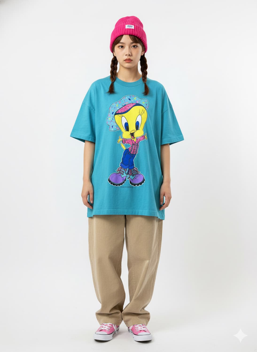 1996년 워너브라더스 힙스터 트위티 티셔츠 XL 상품이미지1