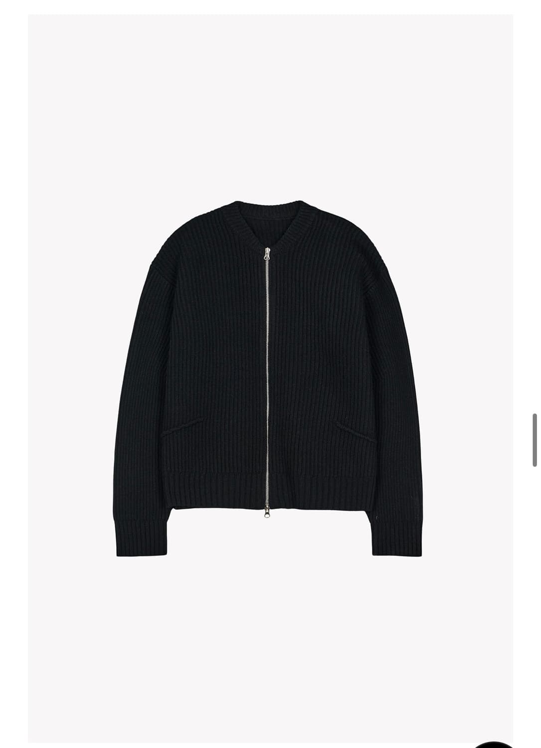 수아마르 칼버 집업 가디건 블랙 상품이미지1