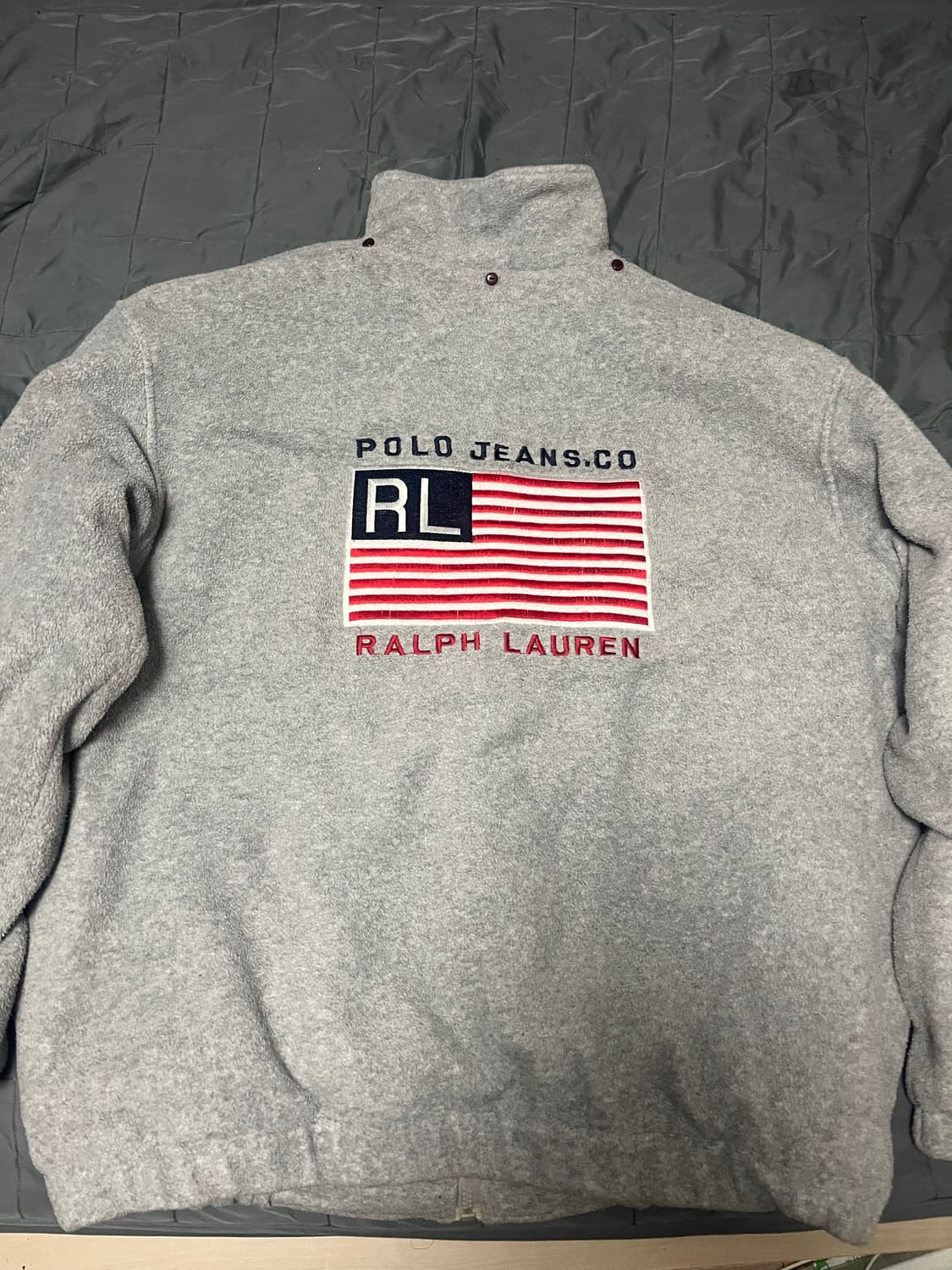 폴로 랄프로렌 성조기 후드 탈부착 후리스 플리스 집업 상품이미지3