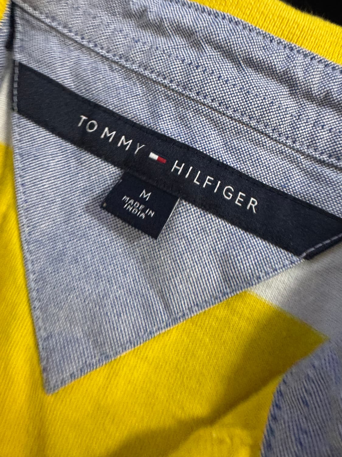 타미힐피거 귀여운 스트라이프 폴로 pk 반팔 카라티 M 상품이미지3