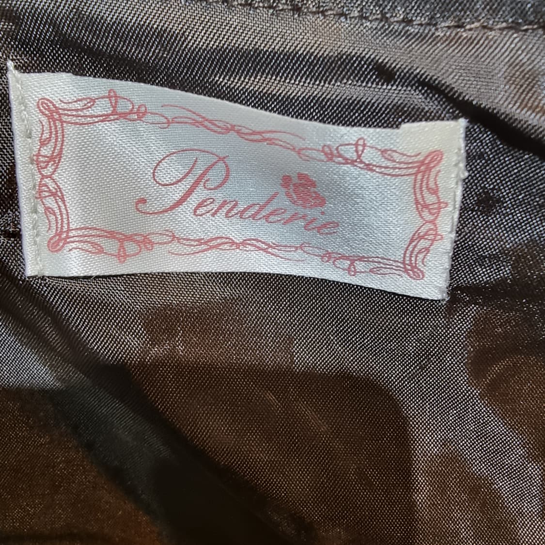 초코무드 배색 카라 리본원피스 상품이미지9