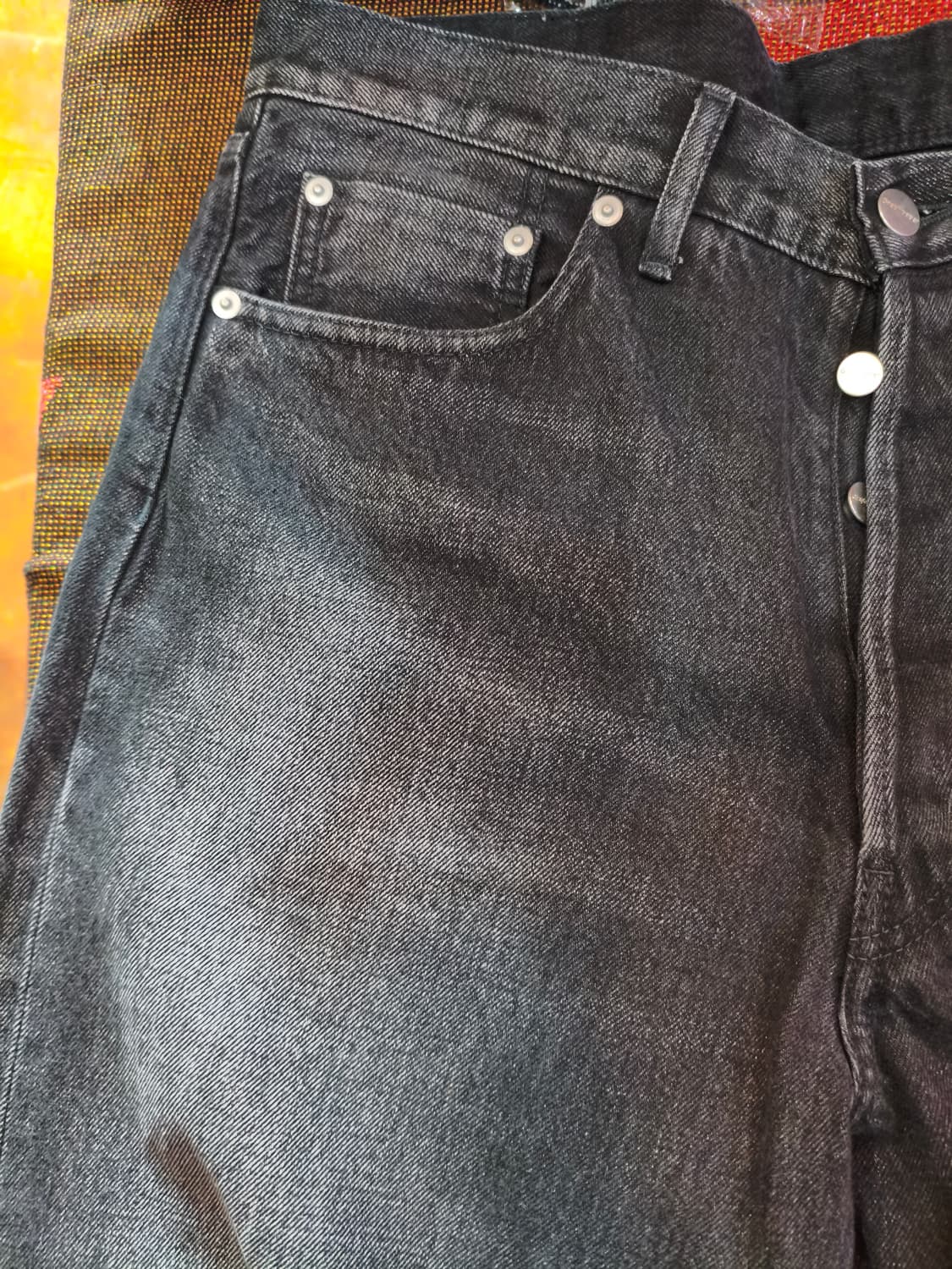 그라프페이퍼 셀비지 와이드 스트레이트 데님 팬츠 판매합니다 상품이미지5