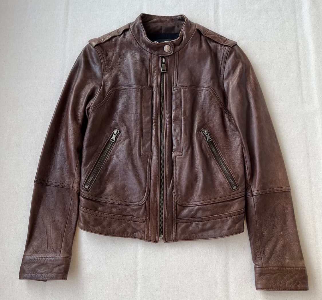 돌체앤가바나 브라운 레더 자켓 상품이미지1