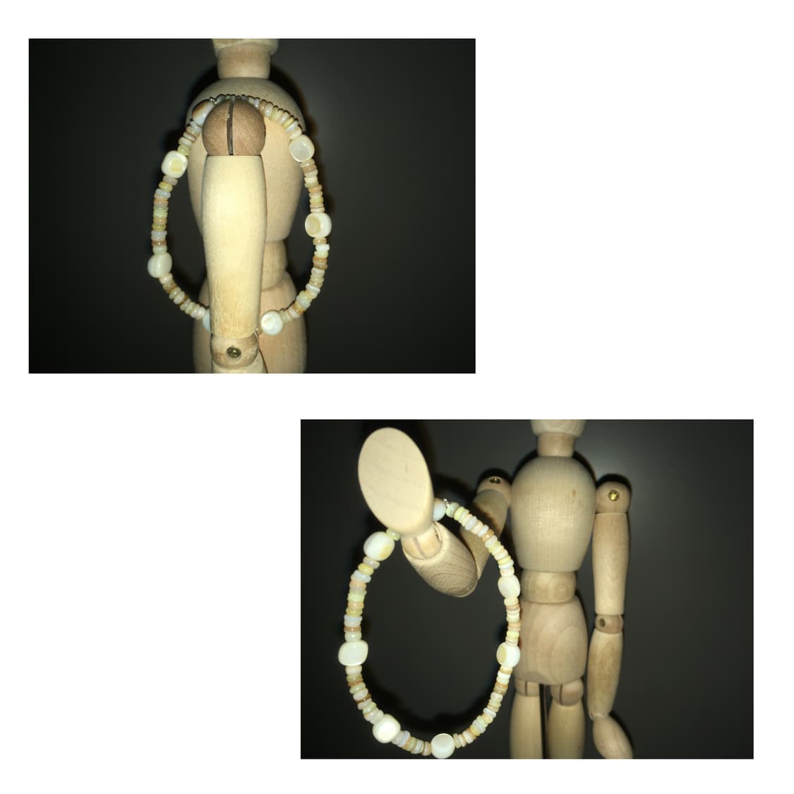 [악] 빈티지 자개 비즈팔찌 상품이미지3