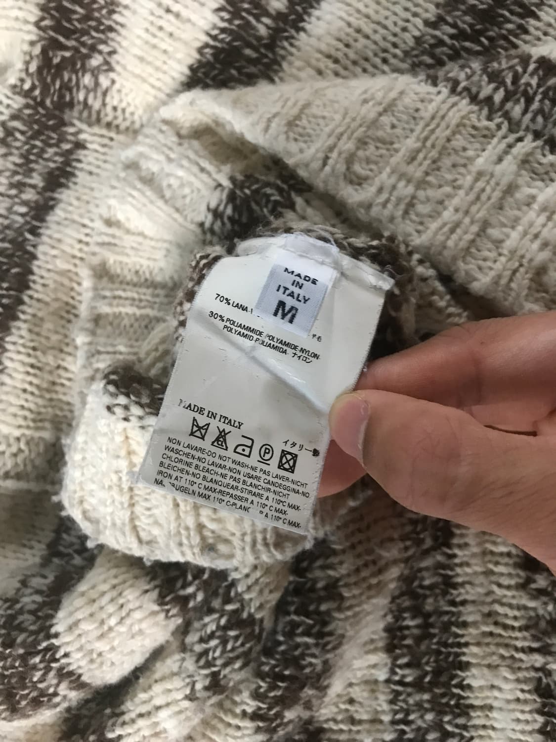 00’s Martin Margiela wool stripe knit 상품이미지6