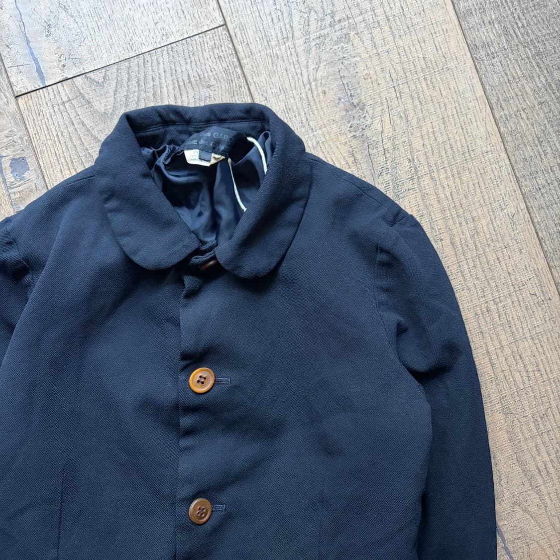 Round Collar Polyester Jacket 상품이미지2