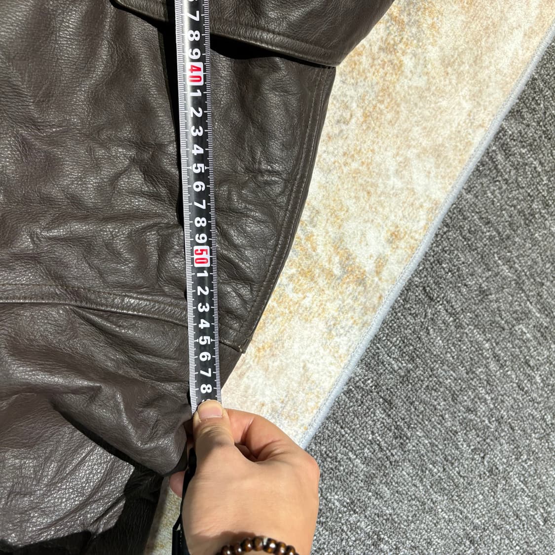 빈티지 소가죽 레더 봄버 자켓 상품이미지9