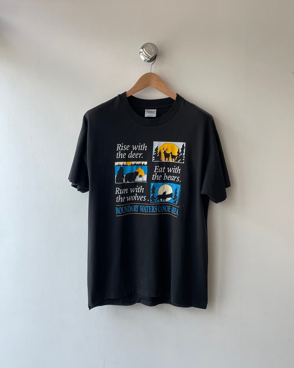 90‘s USA “BWCA” Souvenir T-shirt L 상품이미지1