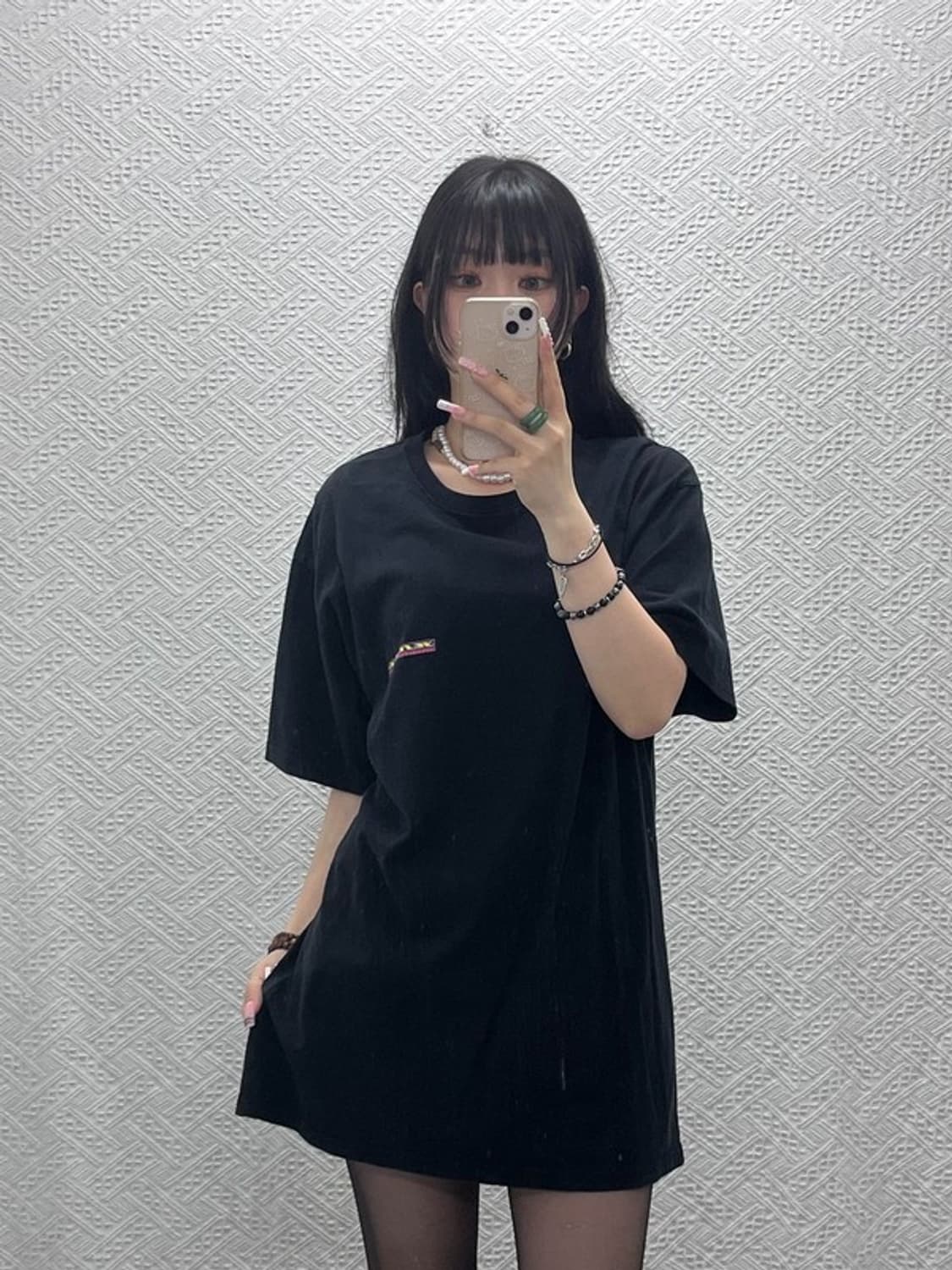 예스아이씨 빈티지 캐주얼 스몰로고 오버핏 반팔티 XL C12184 상품이미지1