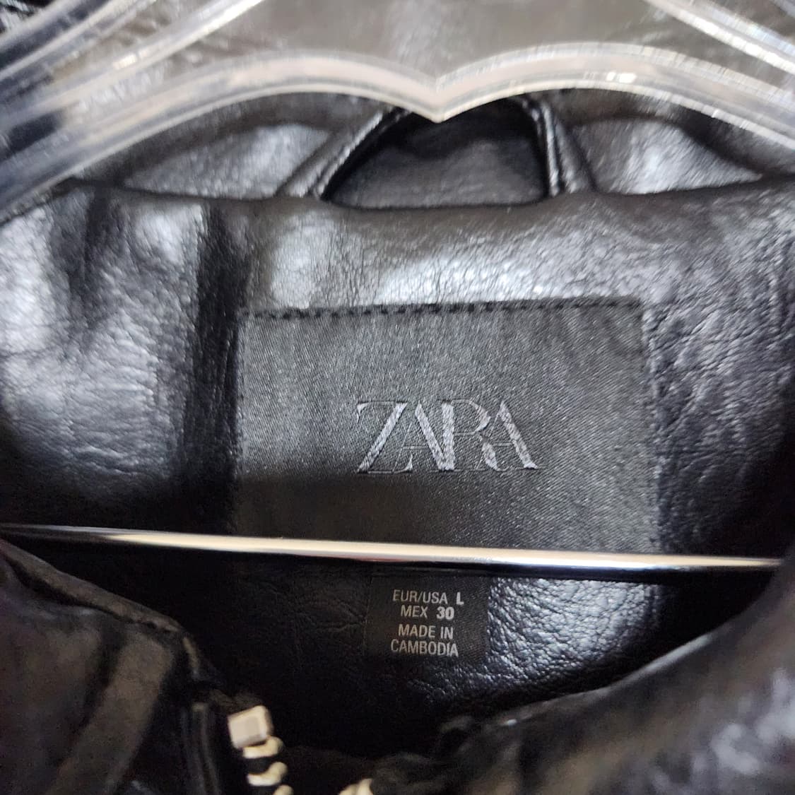 자라 레더 자켓 남L 상품이미지3