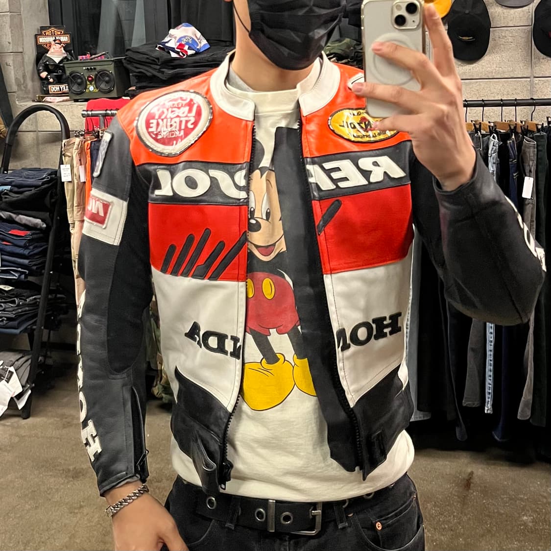 혼다 가죽 레이싱 수트 (95) 상품이미지8