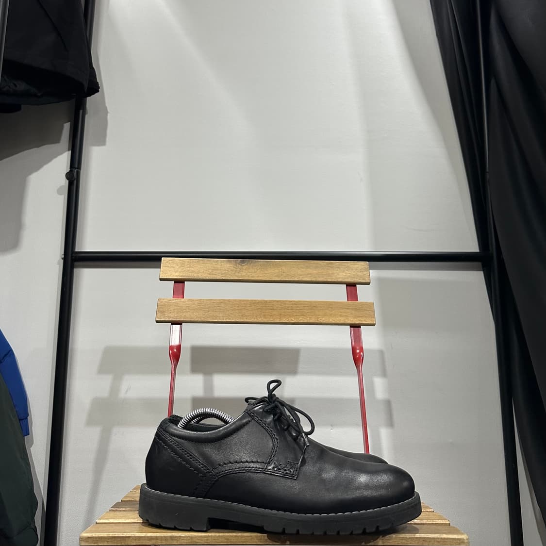 265) 락포트 구두 남성 남자 더비 슈즈 블랙 레더 상품이미지1