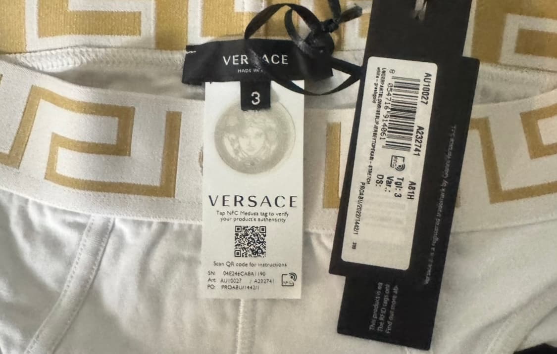 versace  베르사체 메두사 그레카  삼각 화이트  상품이미지7