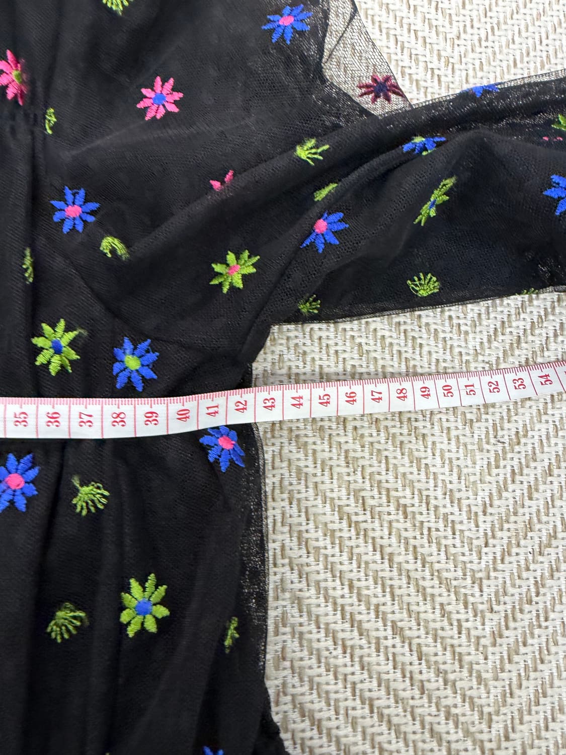 정품) O2ND 오즈세컨 한섬 20ss 꽃 자수 시스루 블라우스 76 상품이미지9