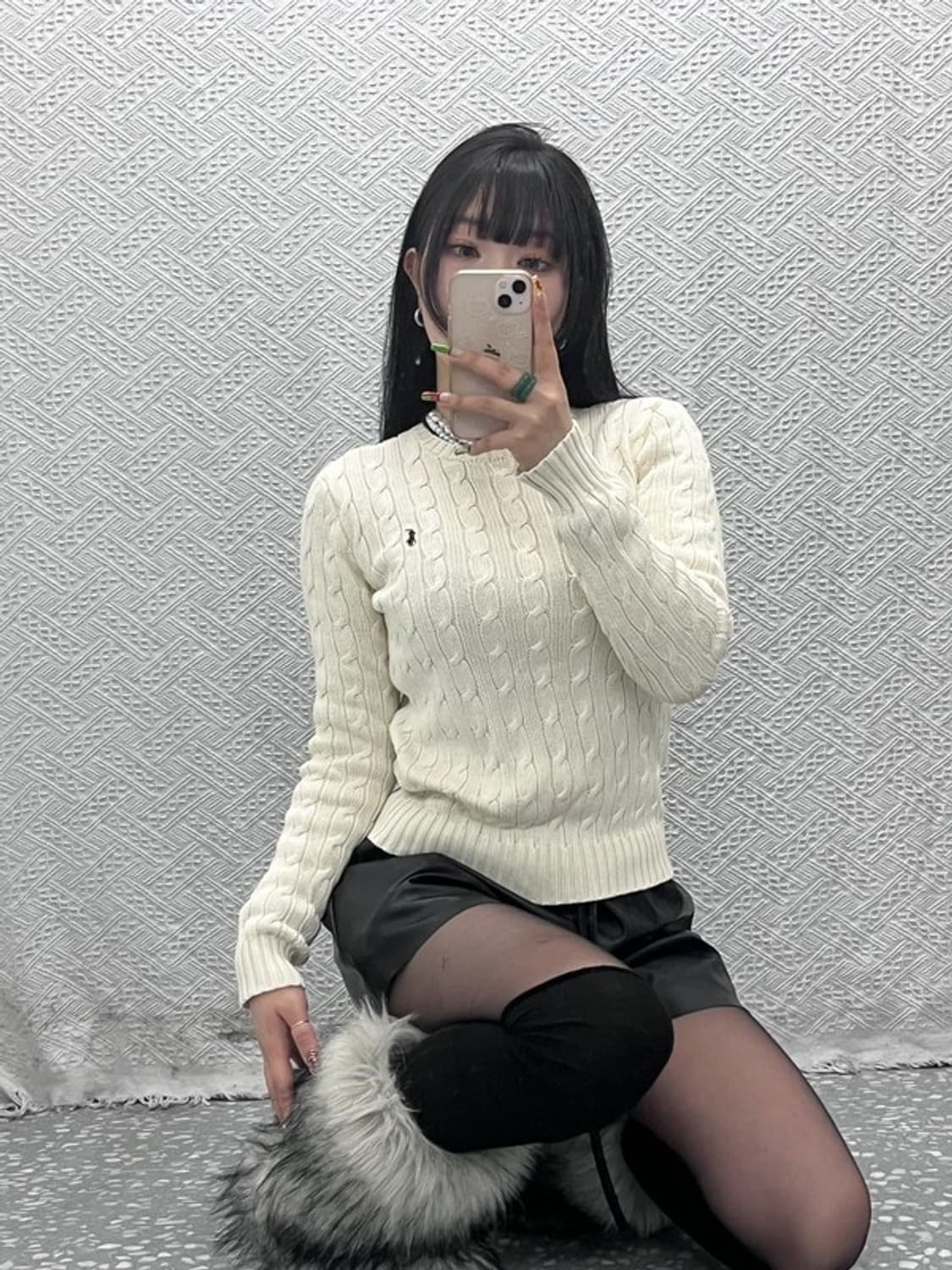 폴로 랄프로렌 캐주얼 폭닥 여리 꽈배기 니트 85 C09477 상품이미지1