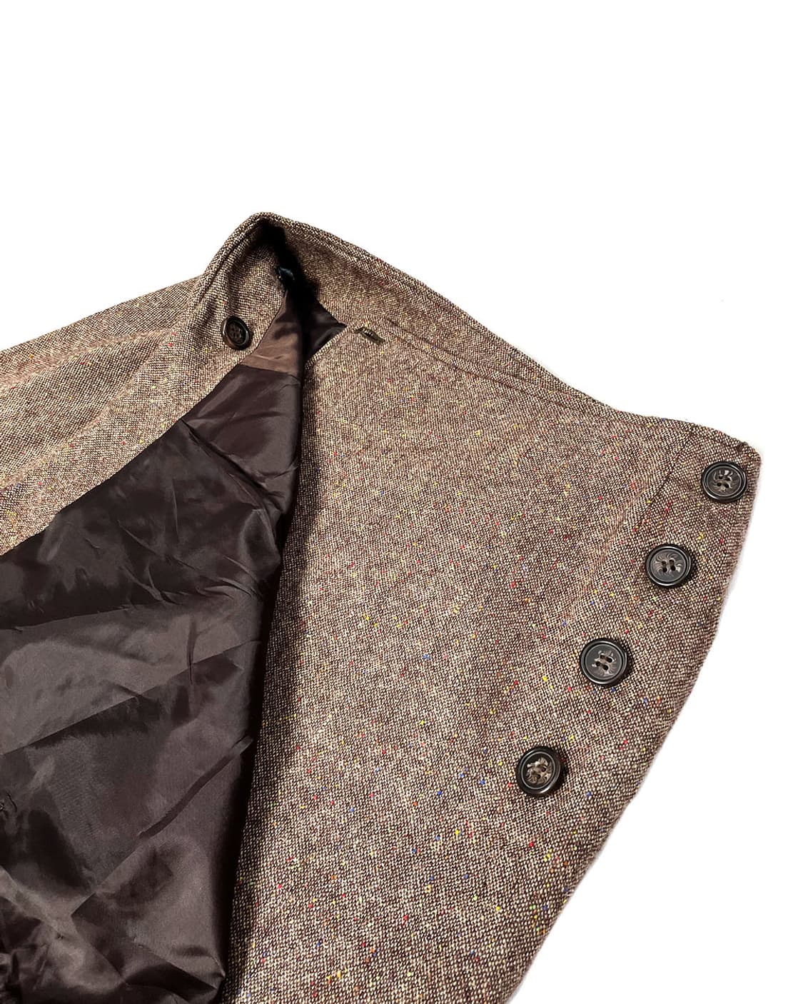 vintage 브라운 랩 스커트 상품이미지6