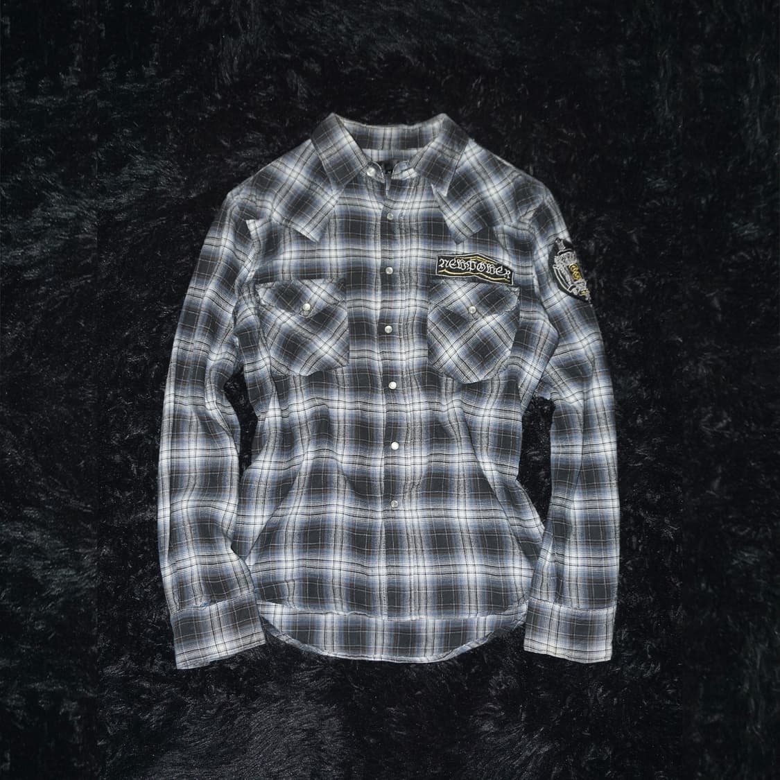 00s punk patch flannel  상품이미지1