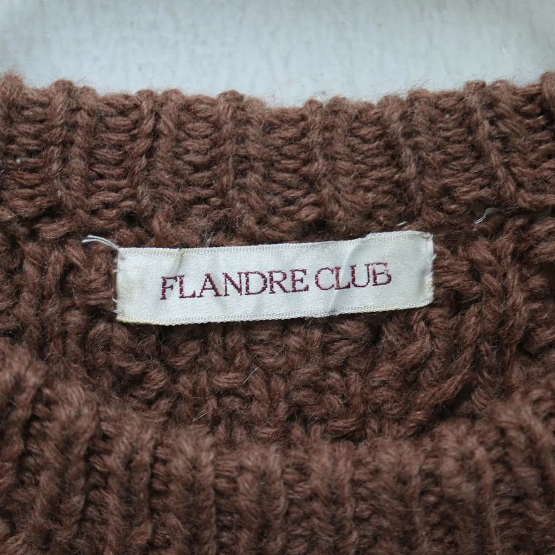 FLANDRE 브라운 폼폼 울 니트 61328 상품이미지4