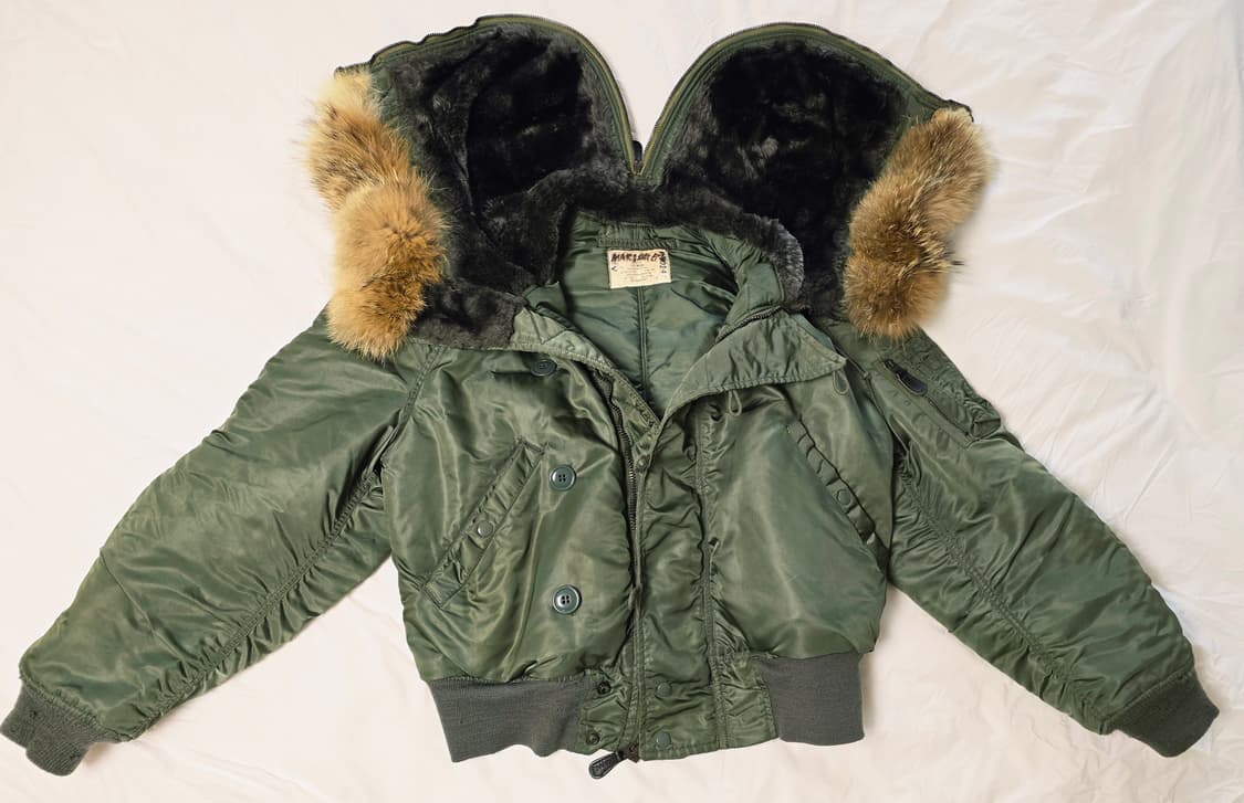 N-2B 오리지널 1972 코요테 퍼 미공군 자켓 Medium 상품이미지2