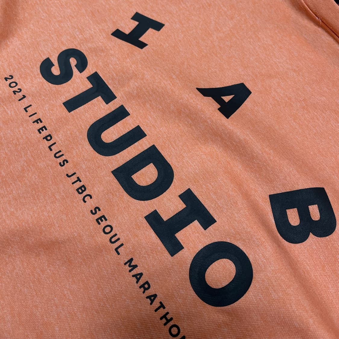 아이앱 스튜디오 JTBC 서울 마라톤 반팔티 L/100 상품이미지2