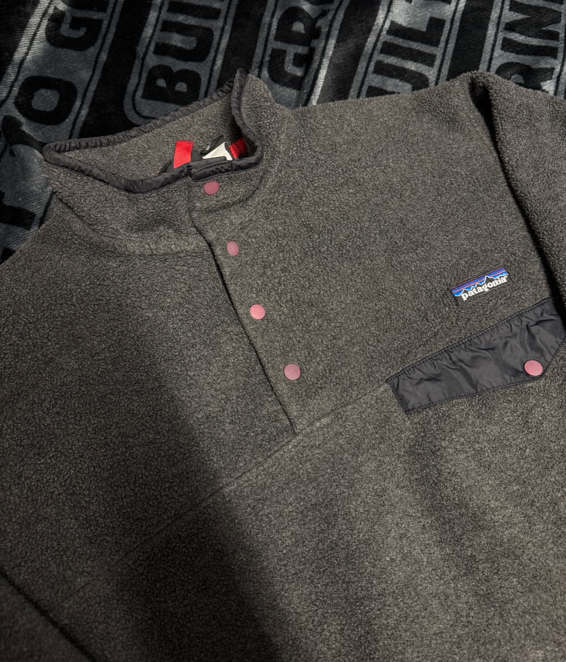 파타고니아 신칠라 스냅 티 풀 오버 차콜 그레이 블랙 메이드 인 멕시코 상품이미지3