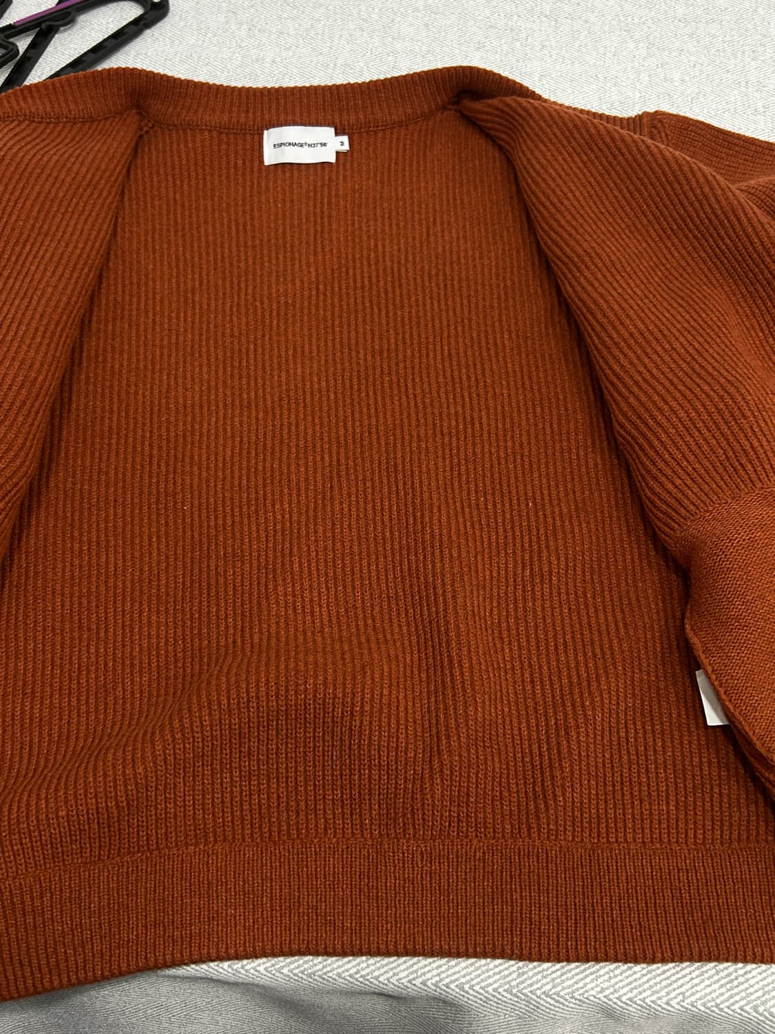 에스피오나지 밀러 헤비웨이트 울 가디건 남성 M 95 상품이미지9