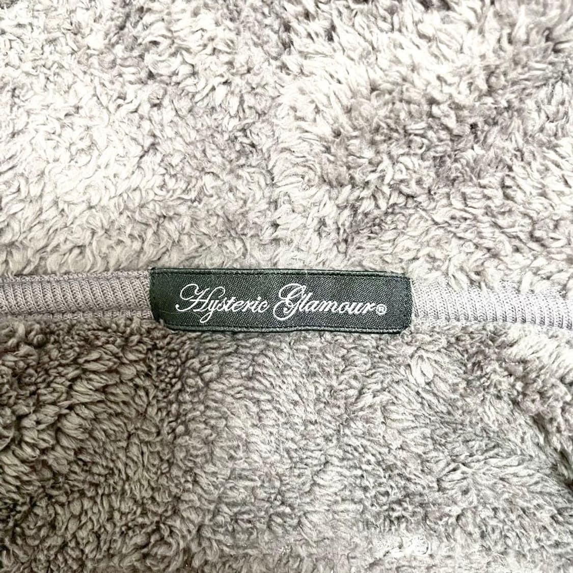 히스테릭 글래머 아카이브 글리터 스컬 플러피 후드 집업 상품이미지8