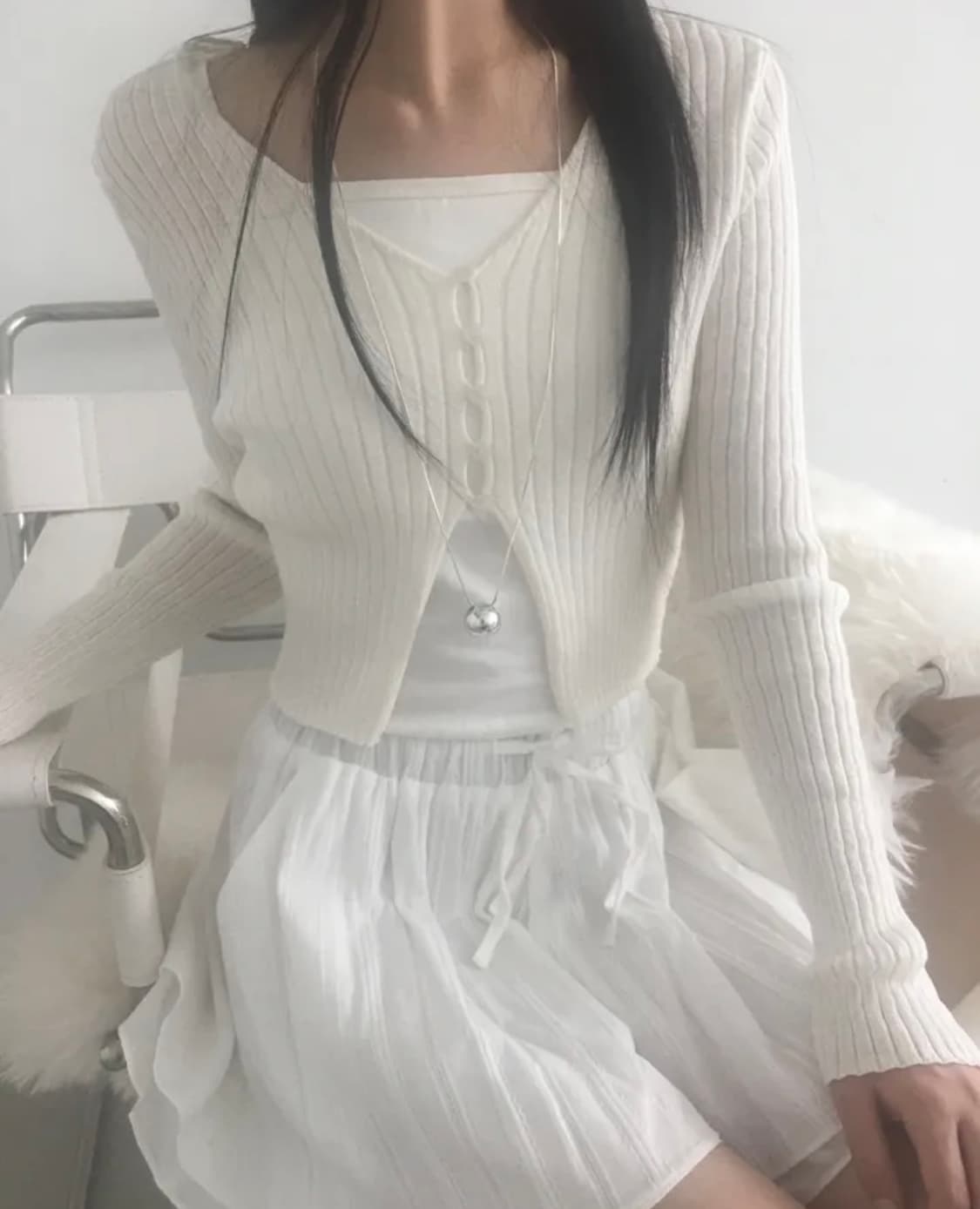 노비야카 골지 가디건  상품이미지2