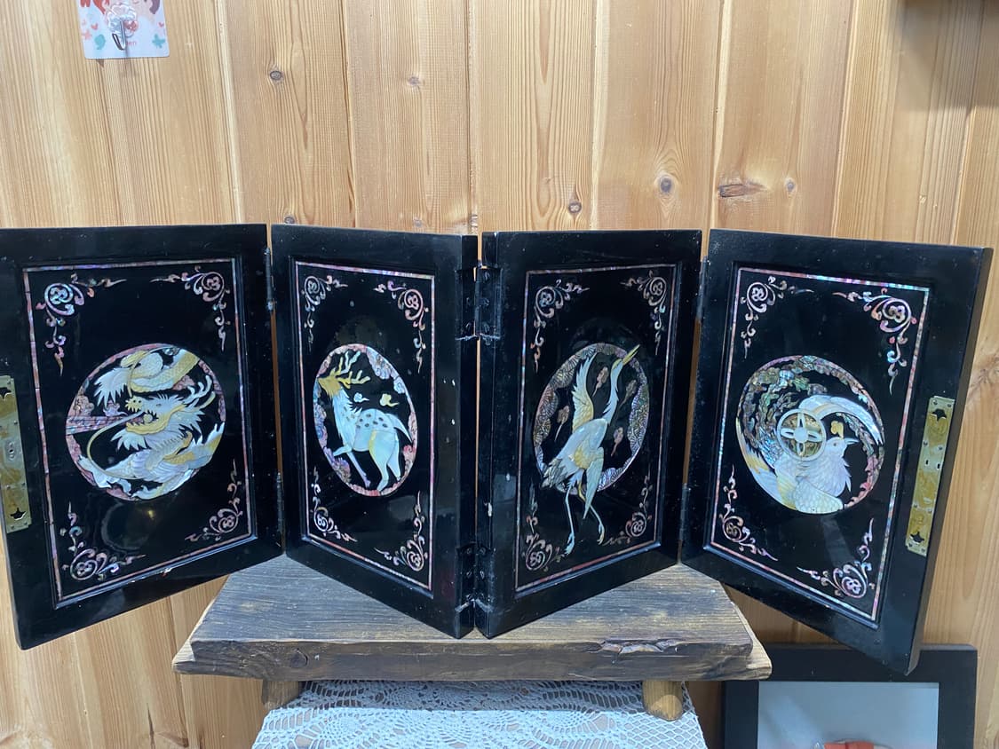 일본 수입 자개 병풍 가리개 상품이미지1