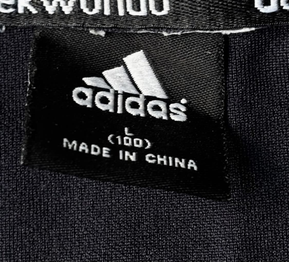 아디다스 블랙 검흰 트랙탑 져지집업 100/L 상품이미지2