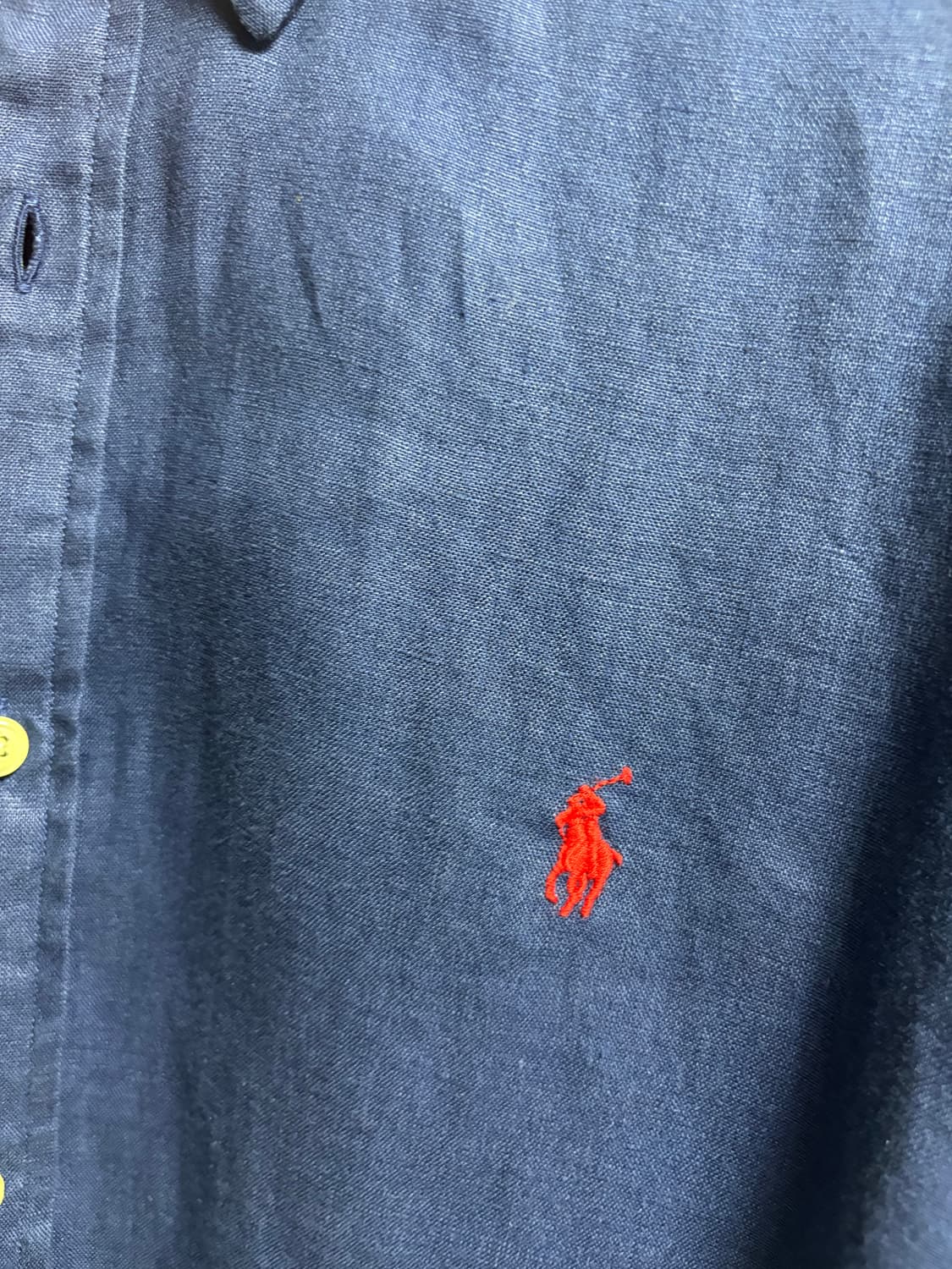 폴로 린넨셔츠 네이비블루 L 상품이미지2