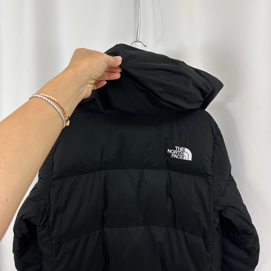   노스페이스 남자 거위털 후드패딩 점퍼 검정 100 L W 상품이미지10