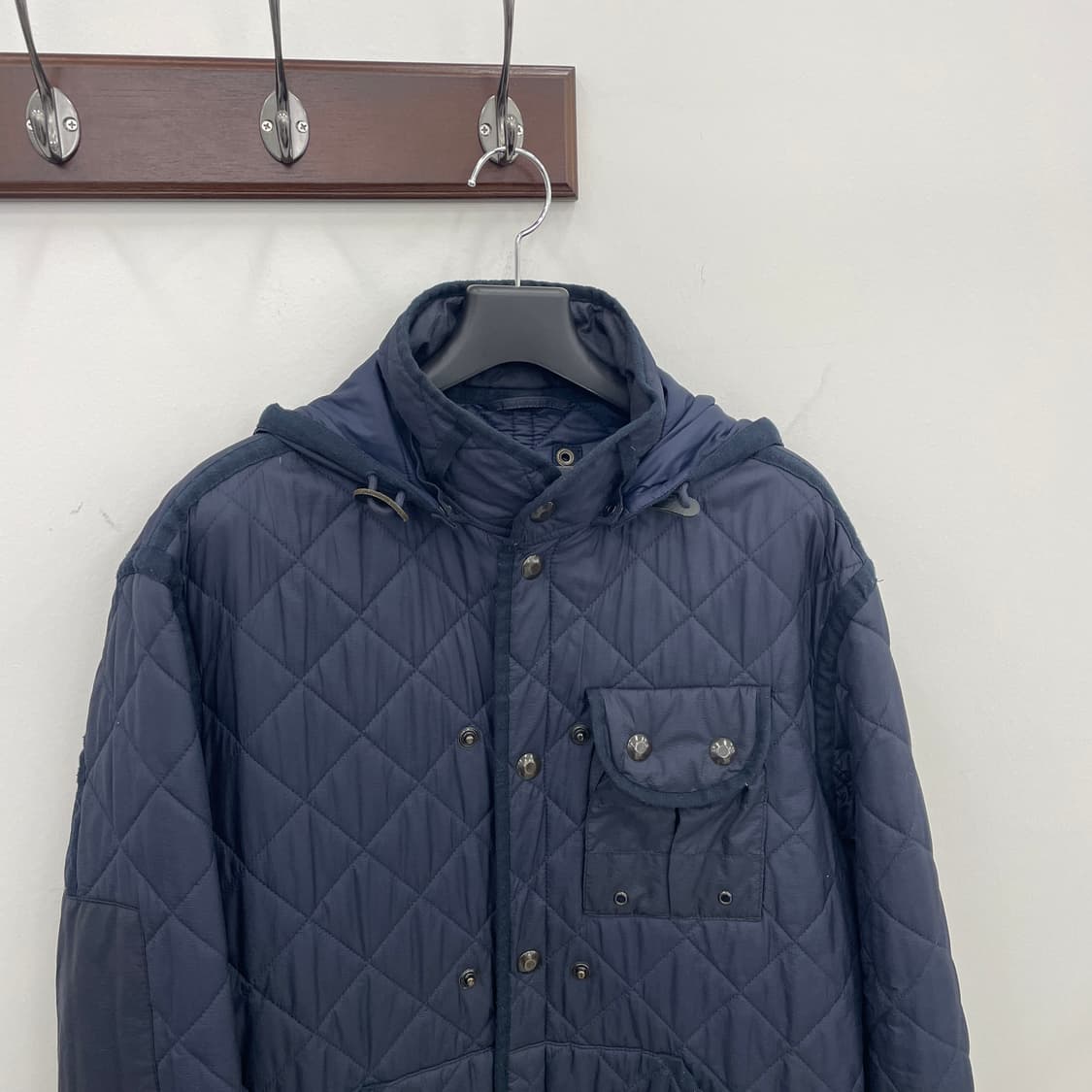 폴로 랄프로렌 네이비 퀼팅 후드 자켓 상품이미지1