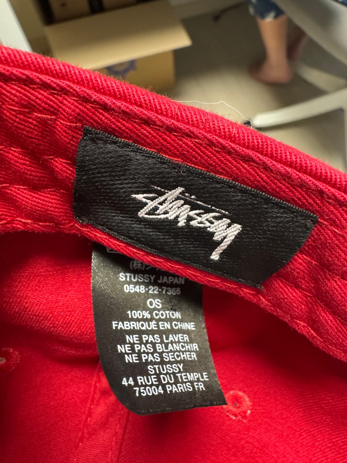 stussy sport 스투시 레드 캡 상품이미지3