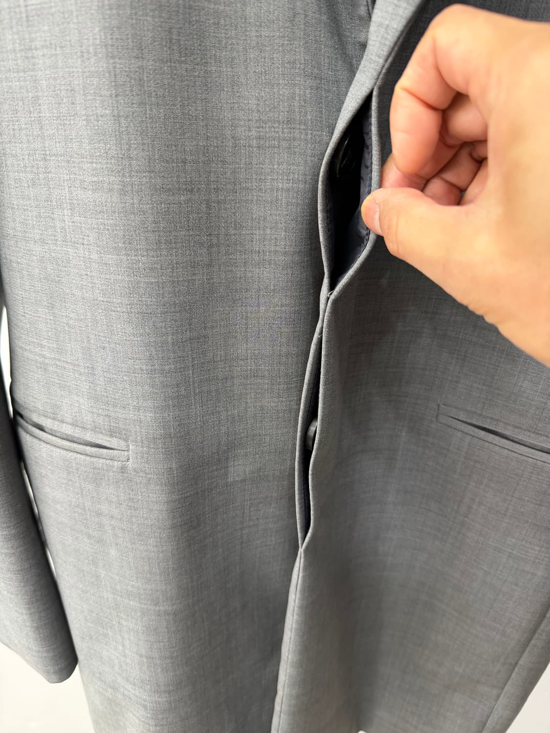 정품) 시스템옴므 한섬 롱 레인자켓 95 상품이미지4