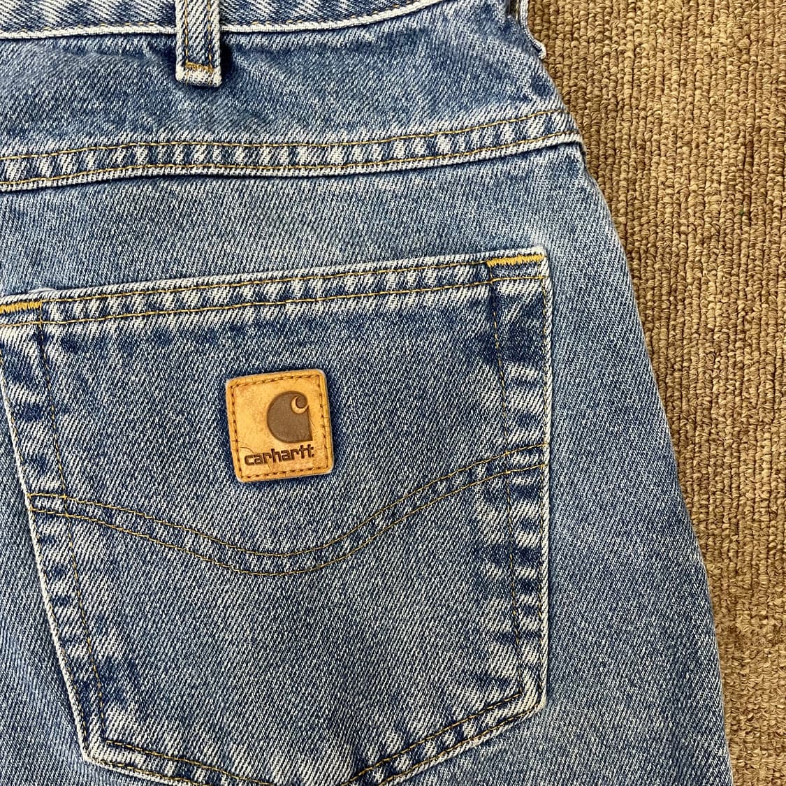 (34) Carhartt 칼하트 컷오프 데님 반바지  상품이미지4
