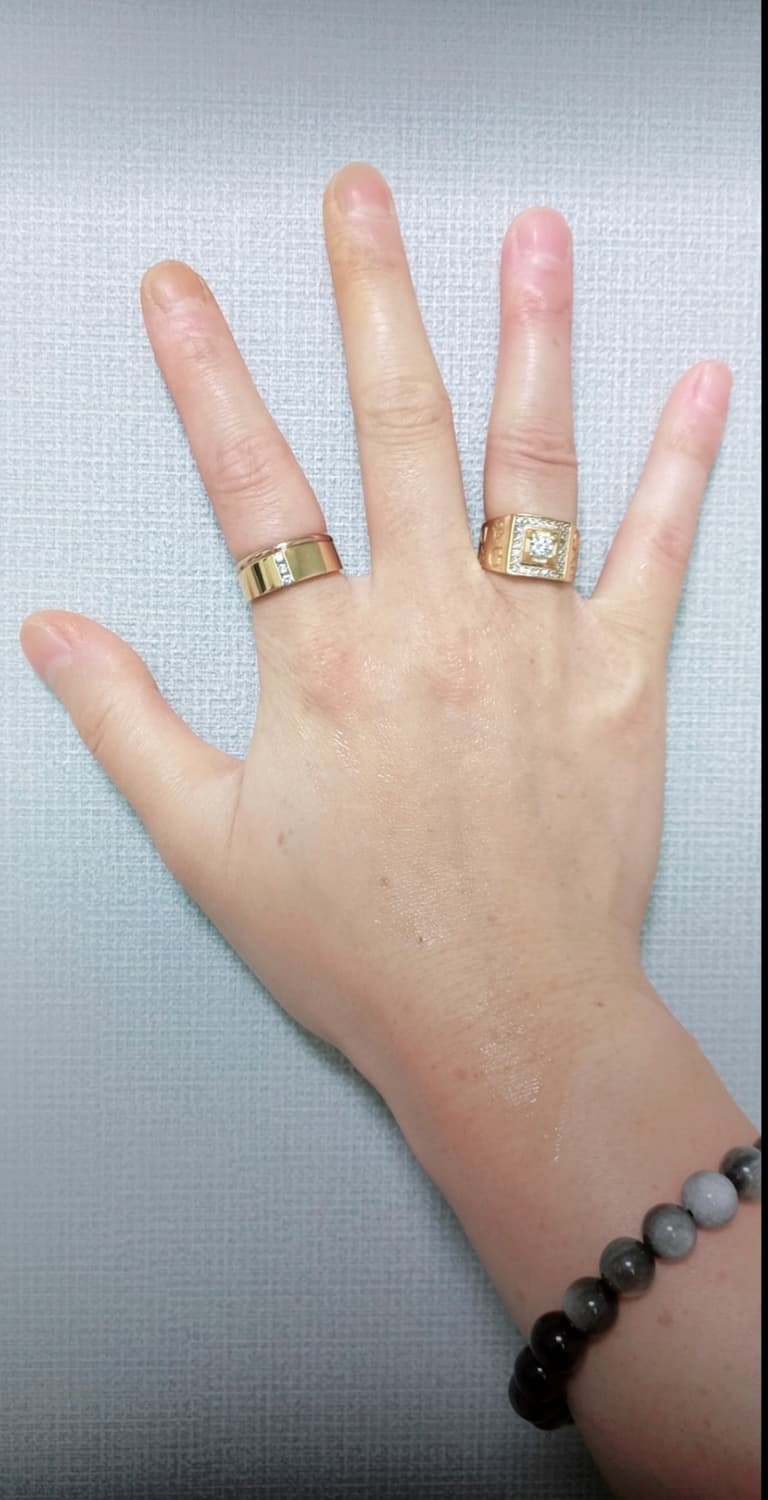 상태도좋아요! 18K, 도금, 큐빅반지, 12호, 판매합니다! 연락주세요 상품이미지3